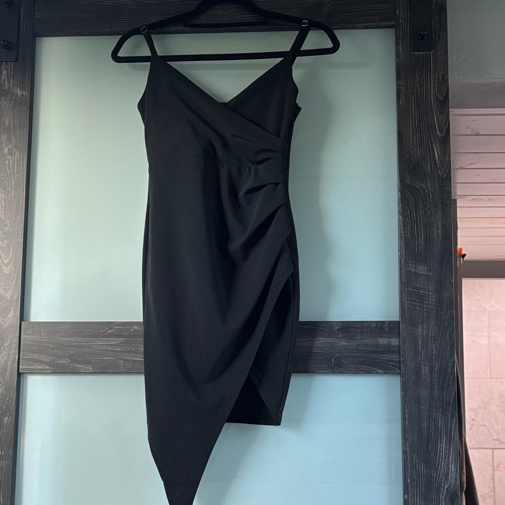 Dance & Marvel Asymmetrical Black Dress
